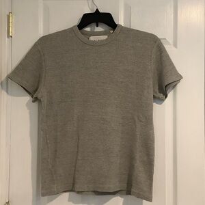 OUR LEGACY Men’s 100% Cotton Gray Classic Waffle Tee Shirt S/46 AW14- Spun Sumo